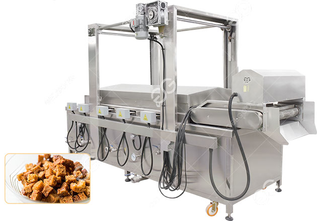 ماكينة قلي الخبز المحمص 200 كجم/ساعة | مقلاة جاليبي الكهربائية